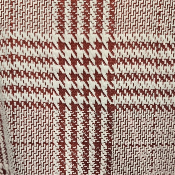 Christian Siriano Wine and Cream Knit Cardigan With Pearl Buttons Size Large - Picture 11 of 12